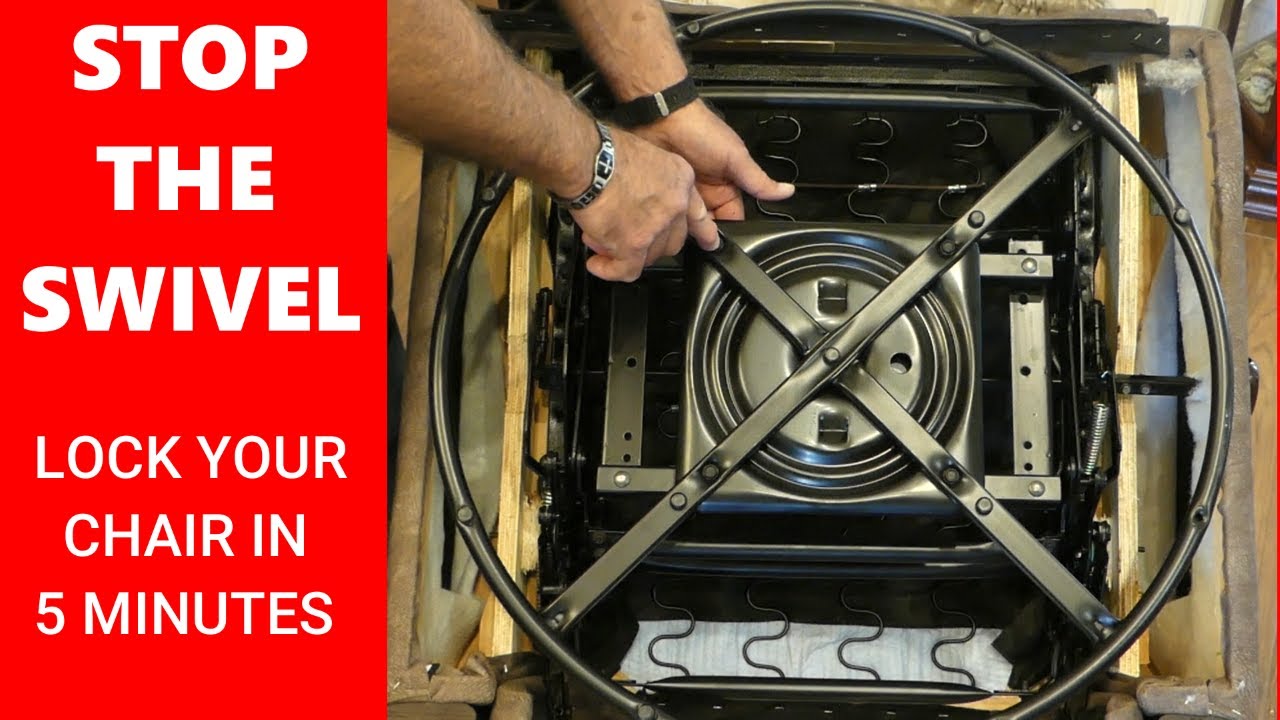 How to Lock the Swivel on a Rocker Relining Chair - 5 MINUTE FIX