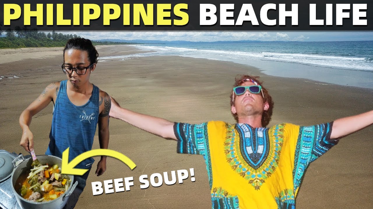 BEACH LIFE IN DAVAO ORIENTAL - Eating, Cooking and Buying Local Philippines Market Food