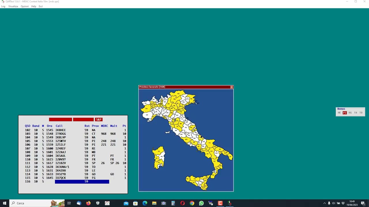 Quartest per mettere a log durante un contest