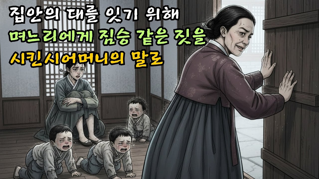 집안의 대를 잇기 위해 며느리에게 짐승 같은 짓을 시킨 시어머니의 말로