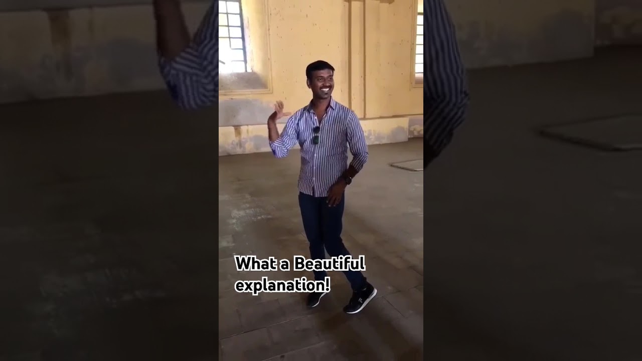 An Indian guide at a tourist spot explaining to foreigners about Bharatnatyam. #india #tourism