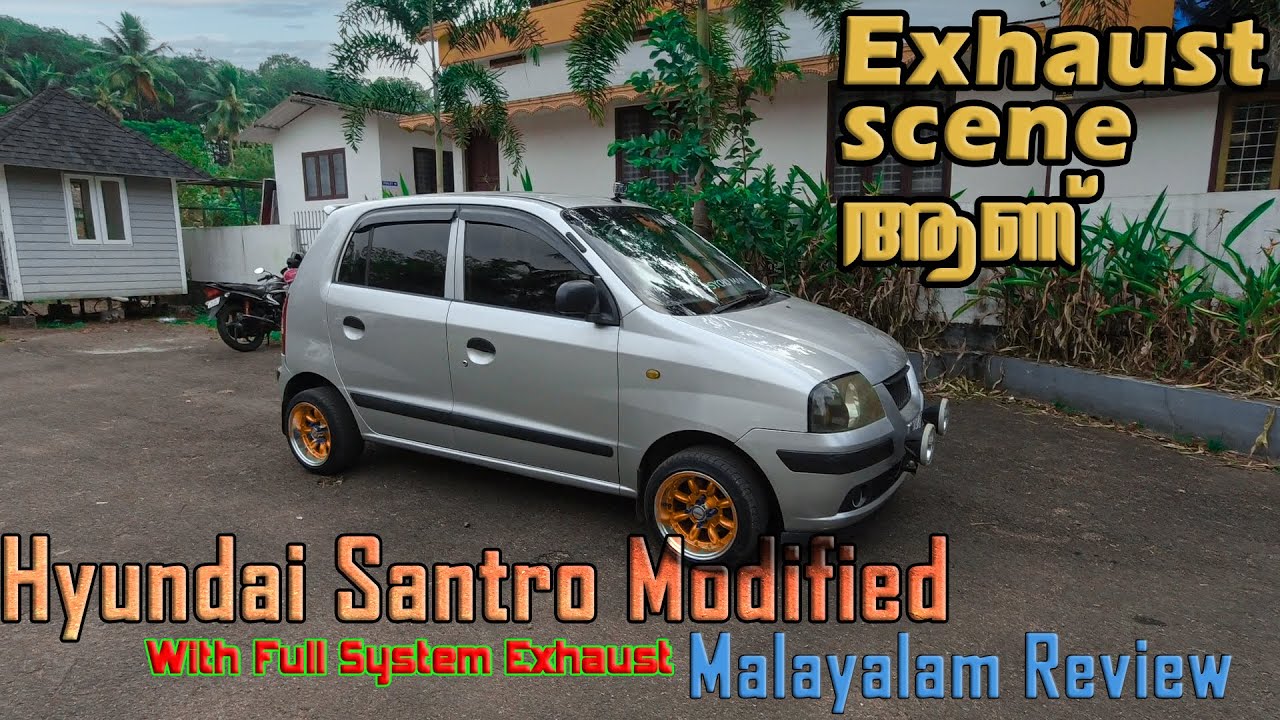 Santro Modified Malayalam Review | Full System Exhaust | Tripxilla