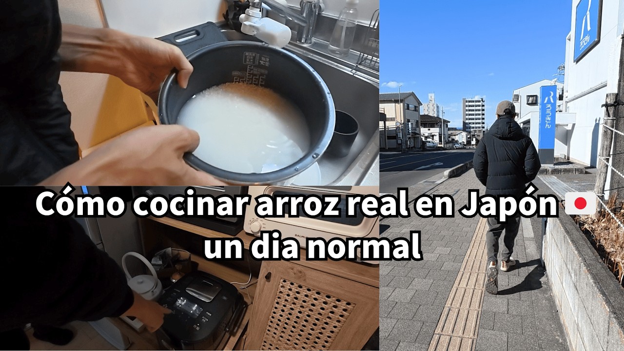 ¿Cómo cocinamos el ARROZ en Japón? 🍚 Mi día normal tranquilo y cena casera y Paseo