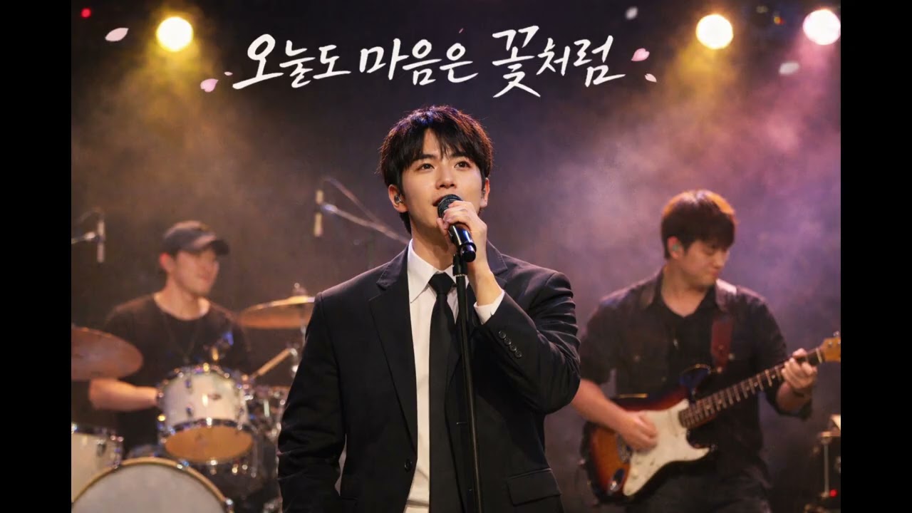 오늘도 마음은 꽃처럼 🌸 | 감성 트로트 발라드 | 남성 보컬 | AI 음악