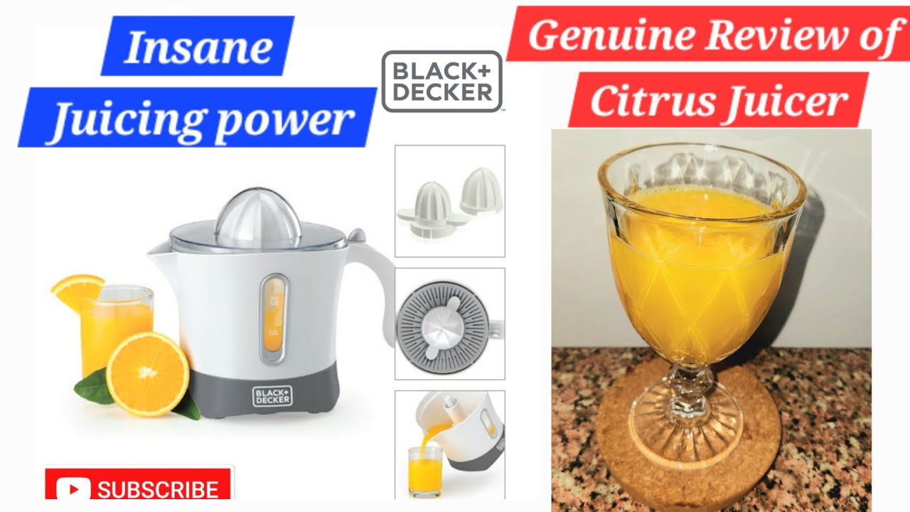 Black Decker Citrus Juice Extractor Review | Orange, Lemon, Grapefruit Juicer | Juicer Demonstration