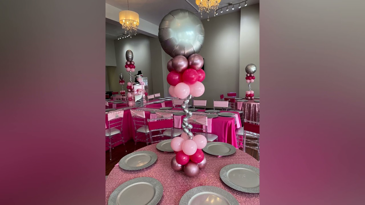 How to make Balloon Centerpieces Stands by Liz Poppin Balloons