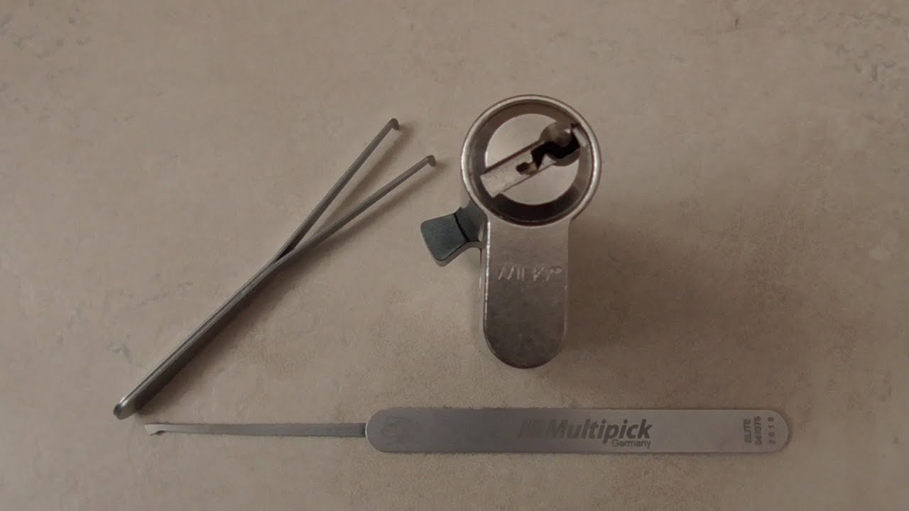 Schloss &ouml;ffnen (Wilka Schlie&szlig;zylinder picken)Pick-Set/Lock Picking/Dietrich/Schlie&szlig;zylinder knacken