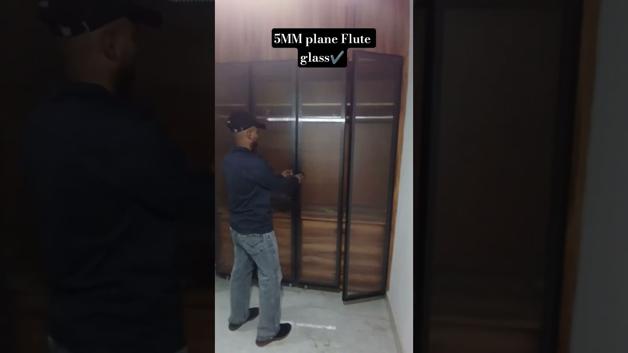 5MM Flute Plane glass Fitting 