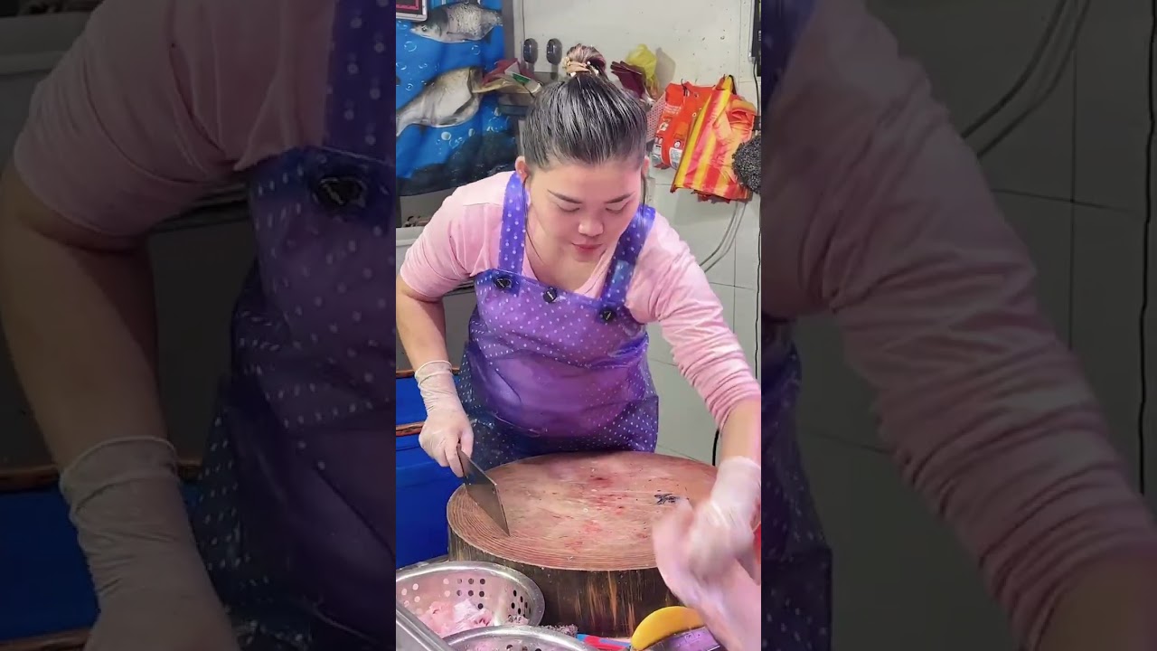 美女专挑大鱼来挑战，看老板娘最后翻车了吗？
