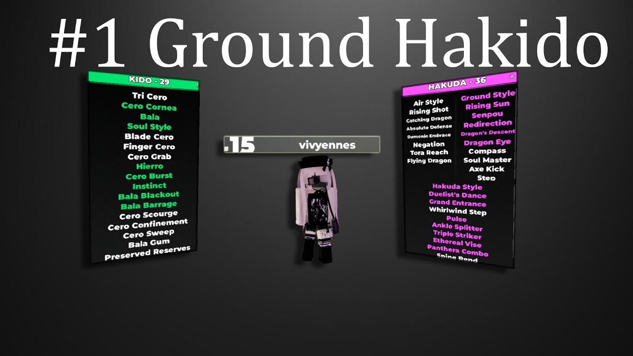 How The #1 Ground Hakuda Player Plays Hakido | Type Soul