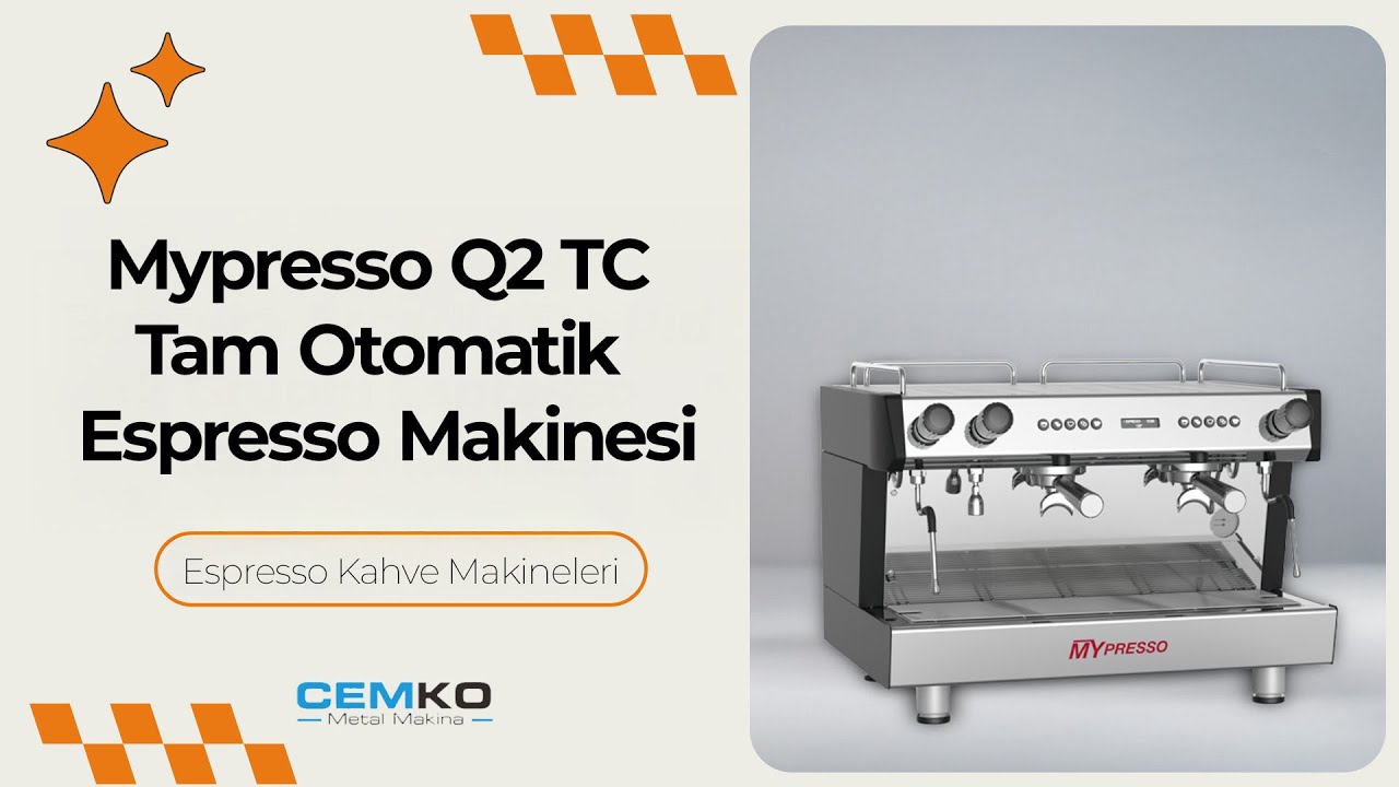 Mypresso Q2 TC Tam Otomatik Espresso Makinesi