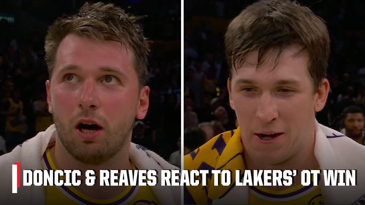 Austin Reaves & Luka Doncic react to game-tying and game-winning buckets vs. Nuggets | NBA on ESPN