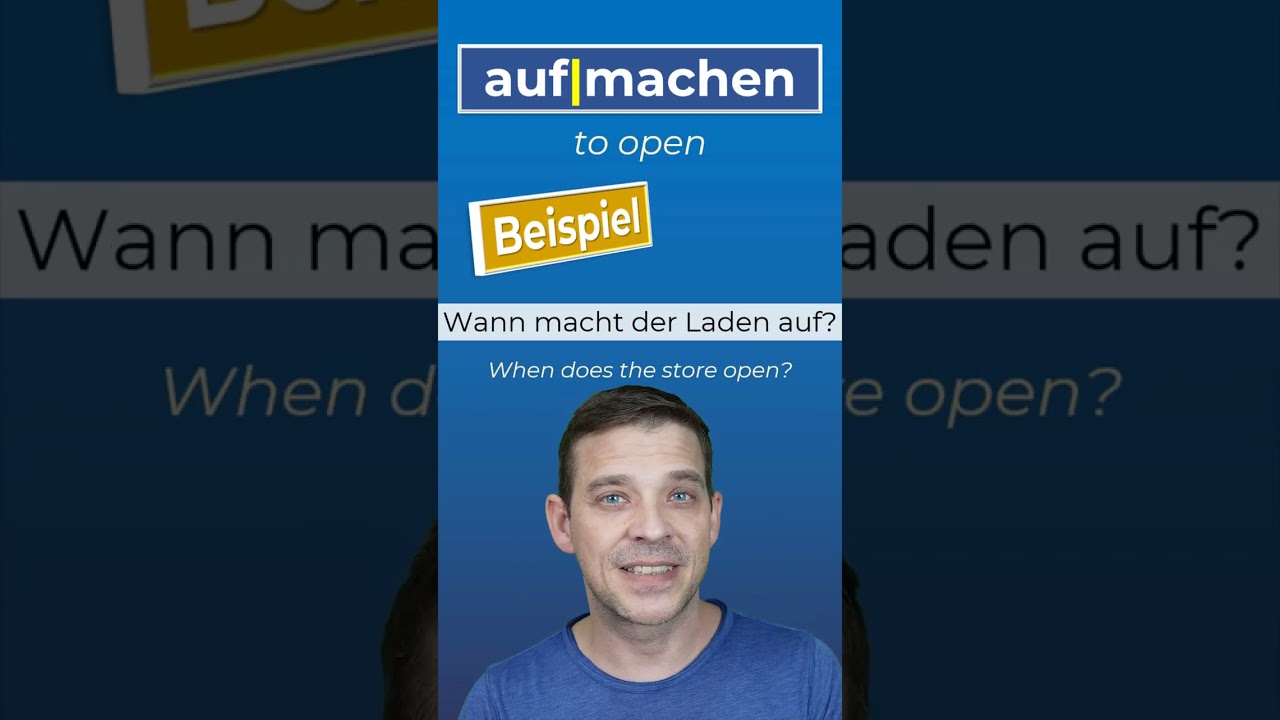 German verbs with MACHEN | anmachen, ausmachen, aufmachen, zumachen, nachmachen, vormachen