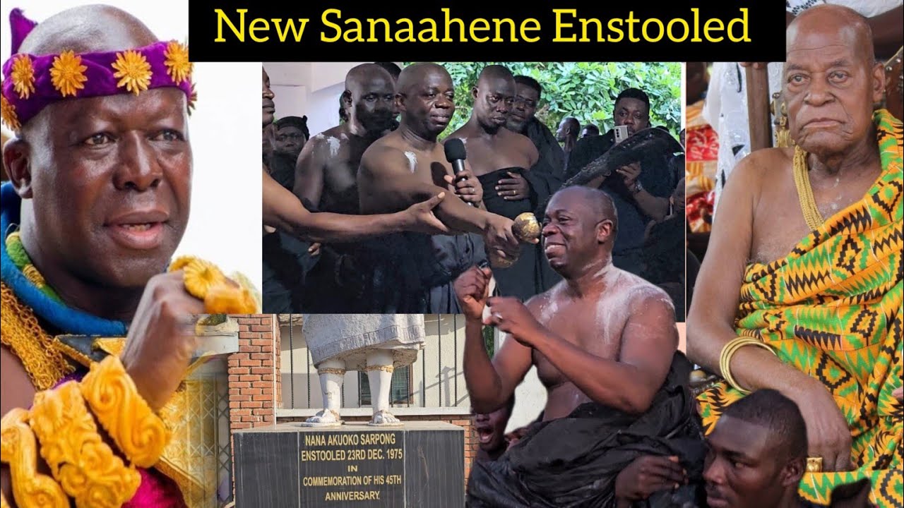 NEW SANAAHENE OF ASANTE AKYEM AGOGO ENSTOOLED IN A GRAND STYLE ❤️