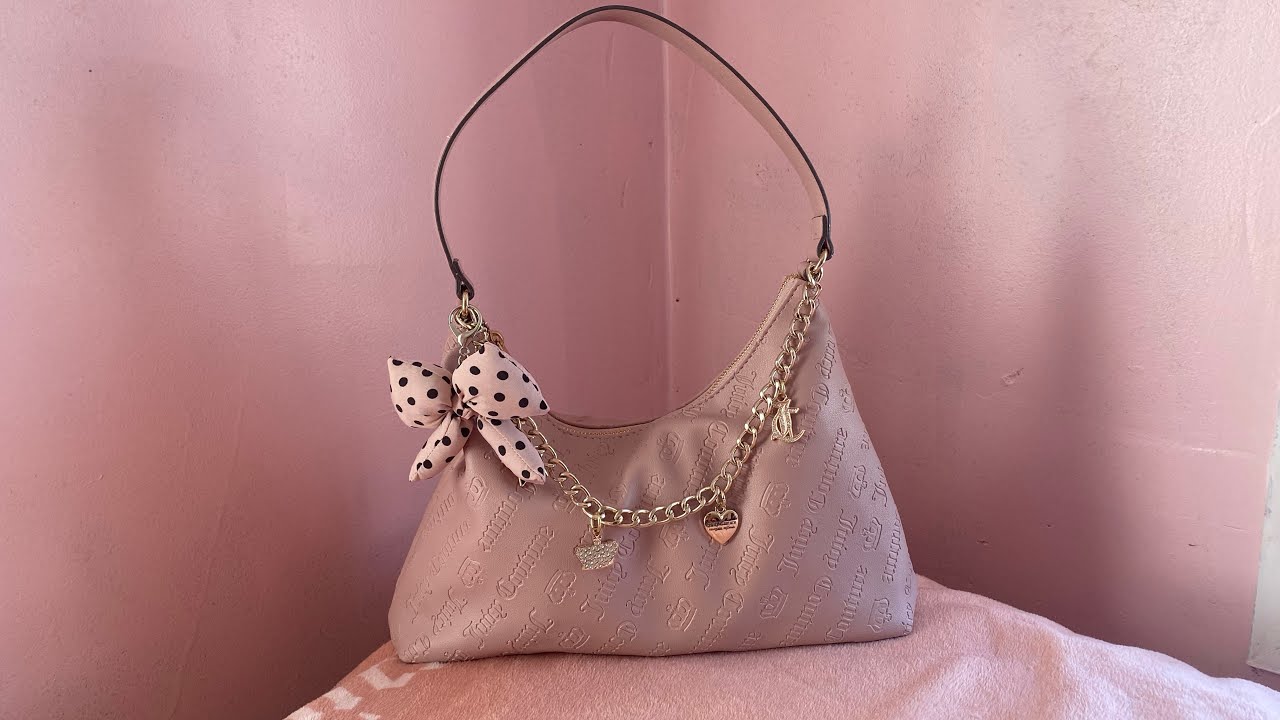 Что в моей сумке! Розовая сумка-хобо Juicy Couture 💗 + Коллективные покупки 🛍️ Розовые и девчачьи...