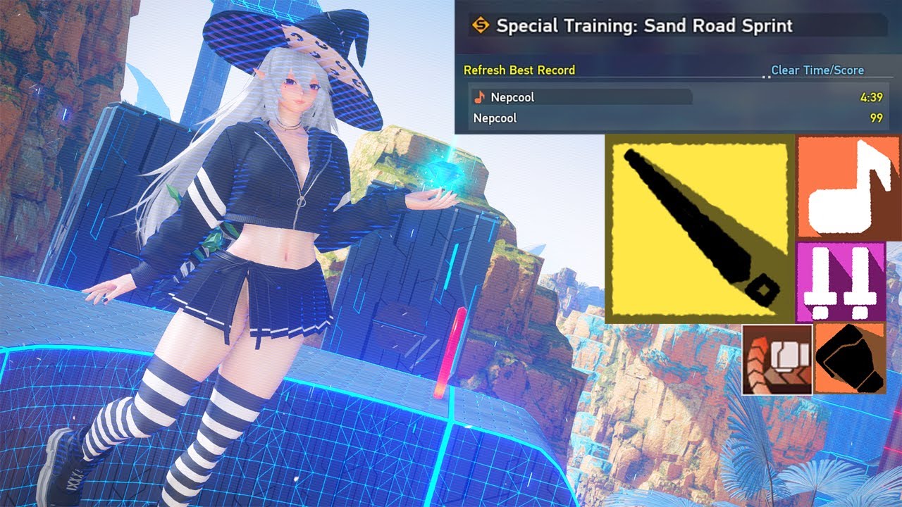 【PSO2:NGS】Special Training: Sand Road Sprint Solo% (4:39 Wa/Fi Harmonizer)