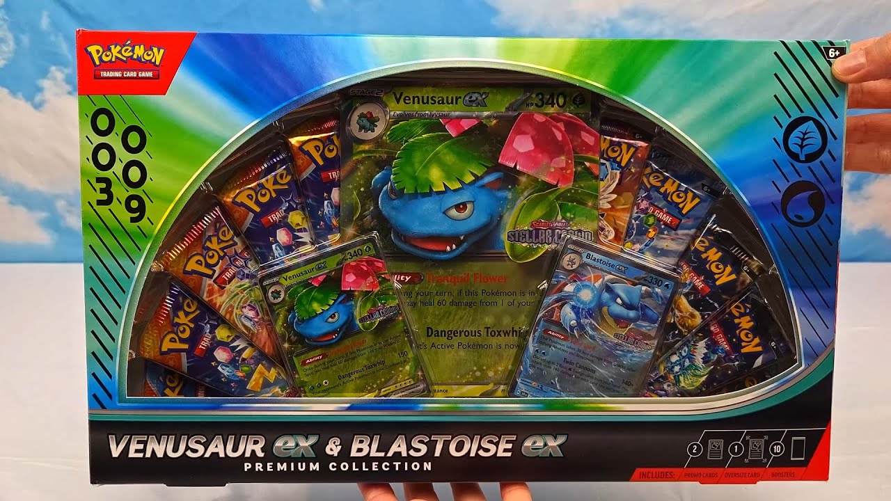 Pokemon Venusaur ex & Blastoise ex Premium Collection - GameStop Exclusive | Pokemon Cards and Chill