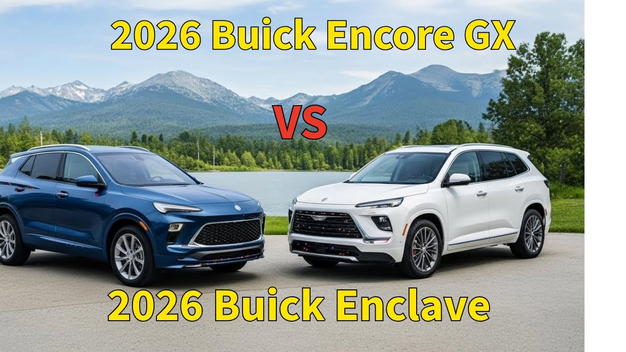 Buick Enclave 2026 года против Buick Encore GX 2026 года &mdash; полное сравнение и обзор внедорожников.