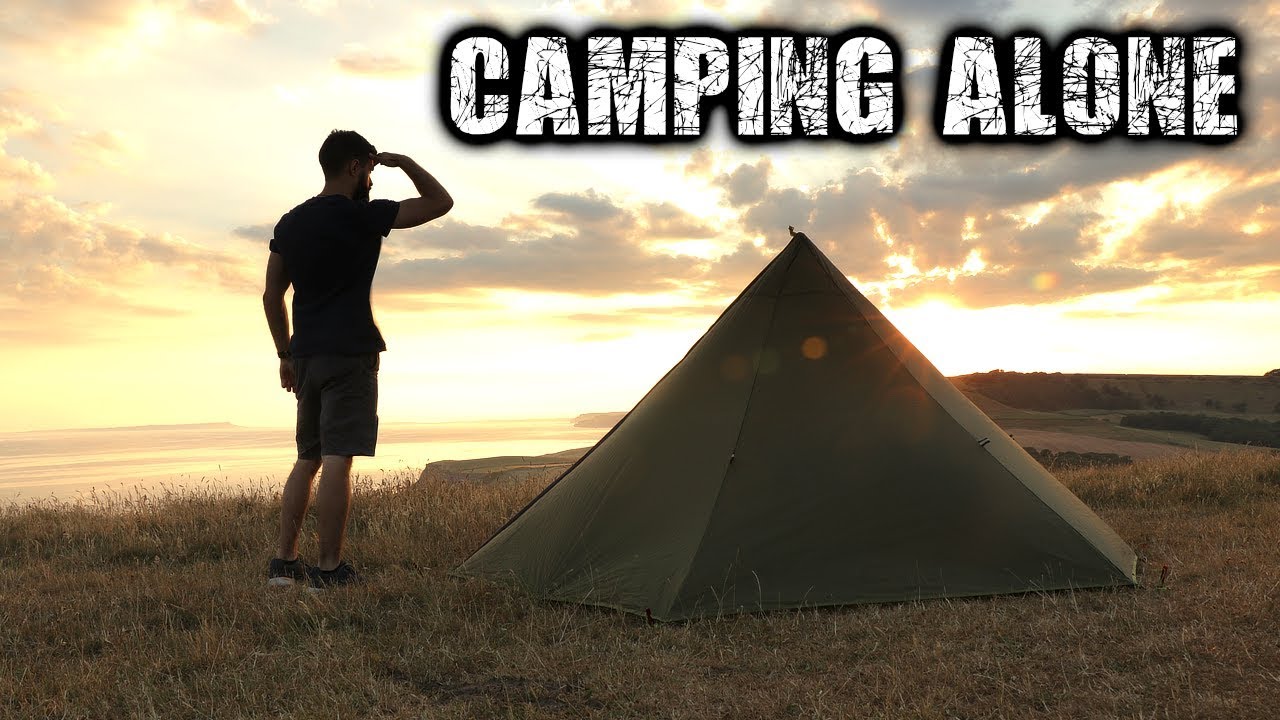 Solo Camping 24hrs Alone Overnight on the Coast - A Solo Adventure