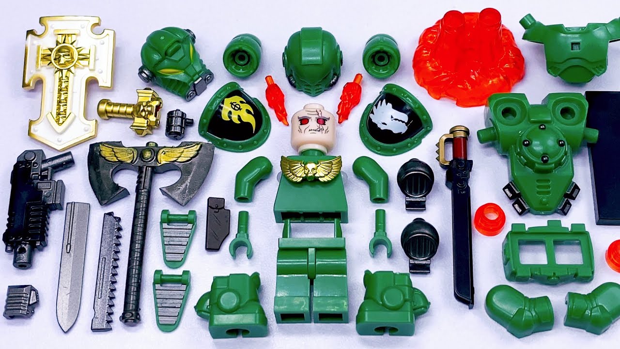 Кастомная фигурка LEGO Warhammer 40k - Саламандры-интерцессоры с реактивными ранцами | Неофициаль...