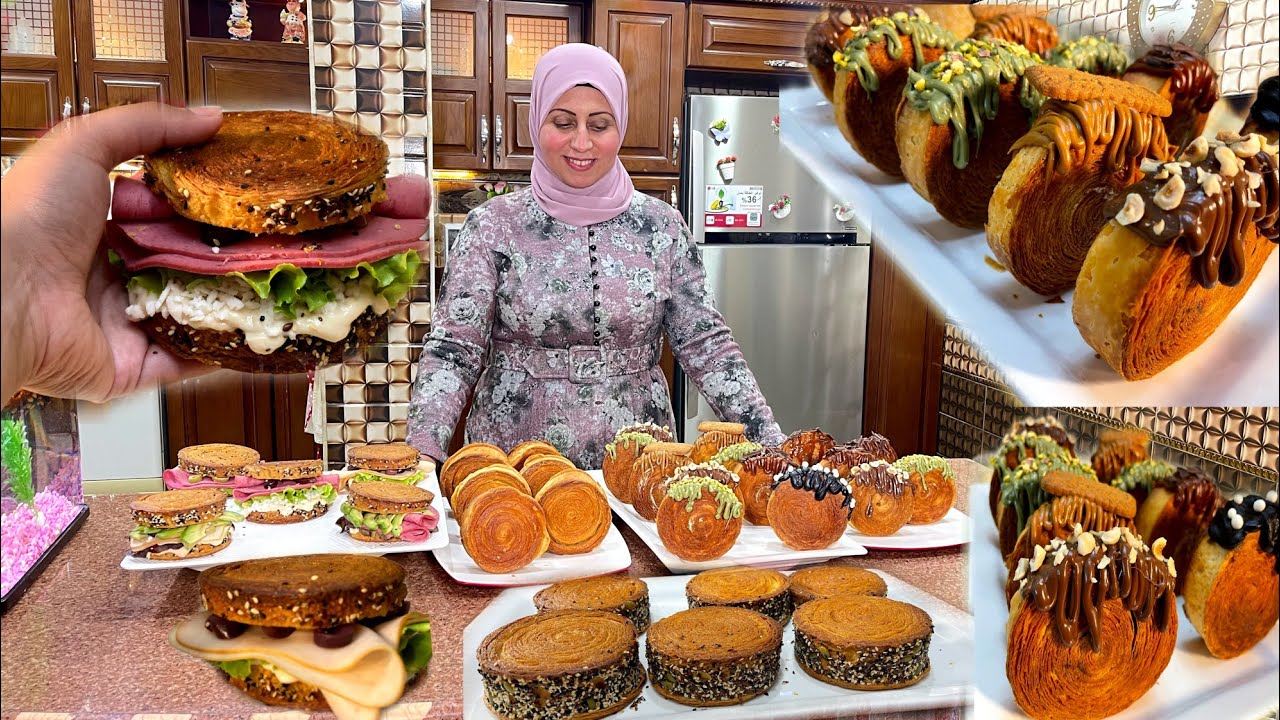 واخيرا ولاول مرة عملت التريند الكرواسون الجديد  #كرواسون_رول #croissant_wheel  #circular_croissant