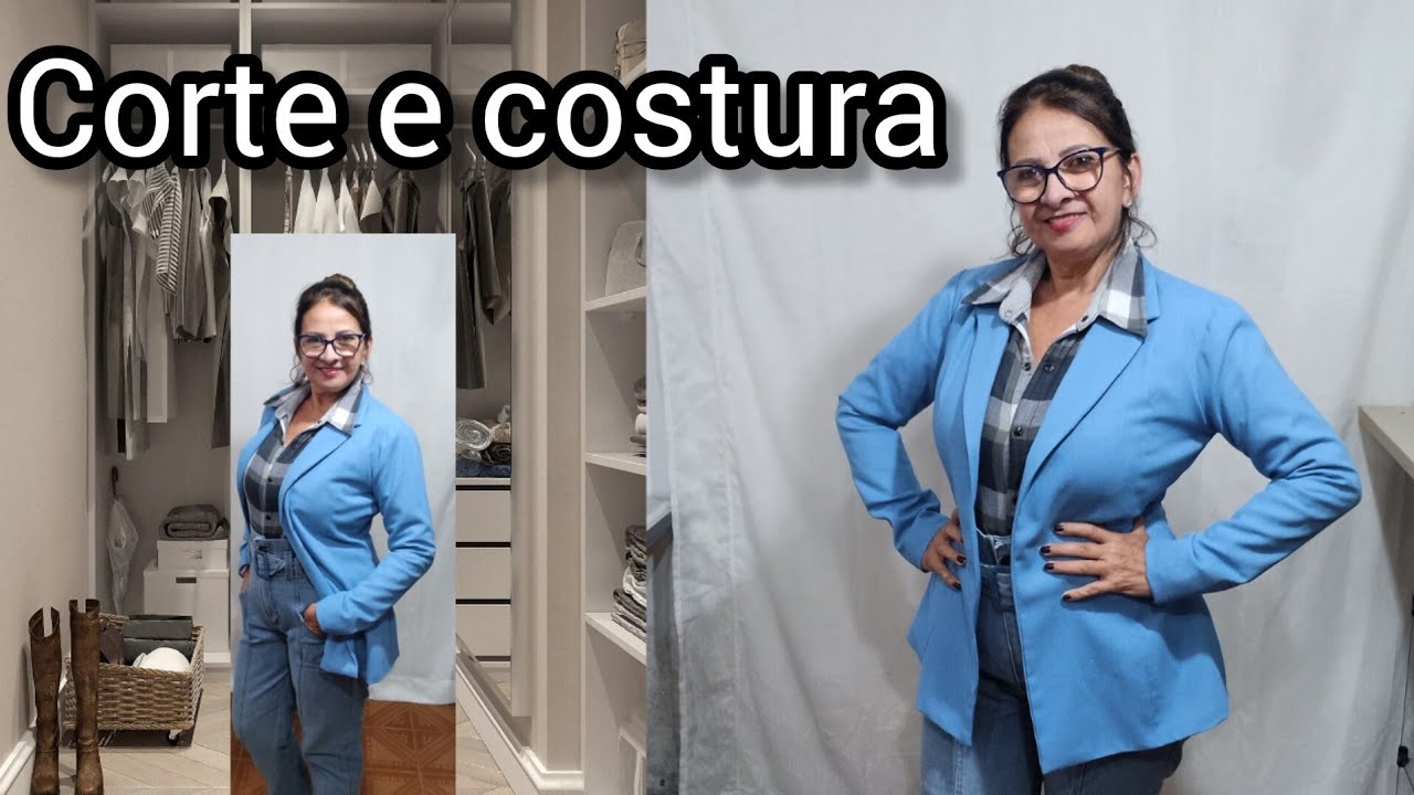 CORTE E COSTURA DO BLAZER COM FORRO/ PASSO A PASSO