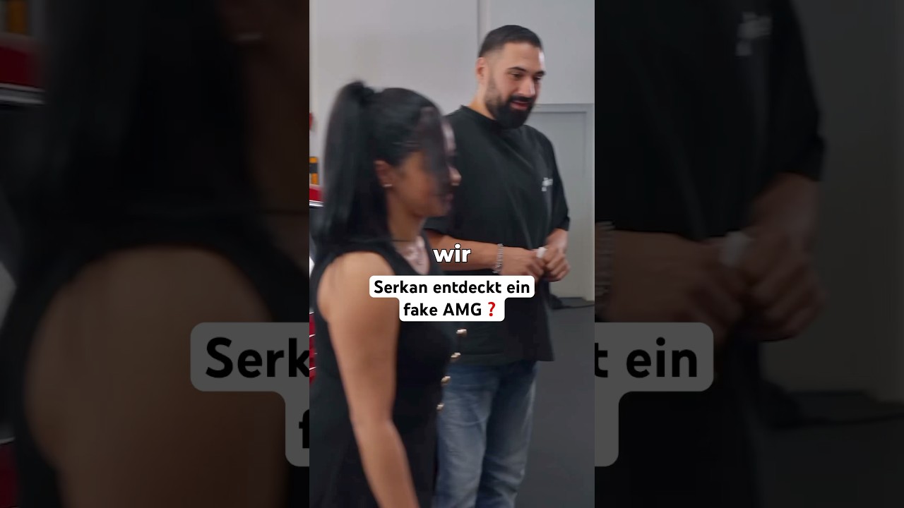 Serkan entdeckt, dass die Beschriftung nicht zum Auto passt #omidmouazzen #autohandel