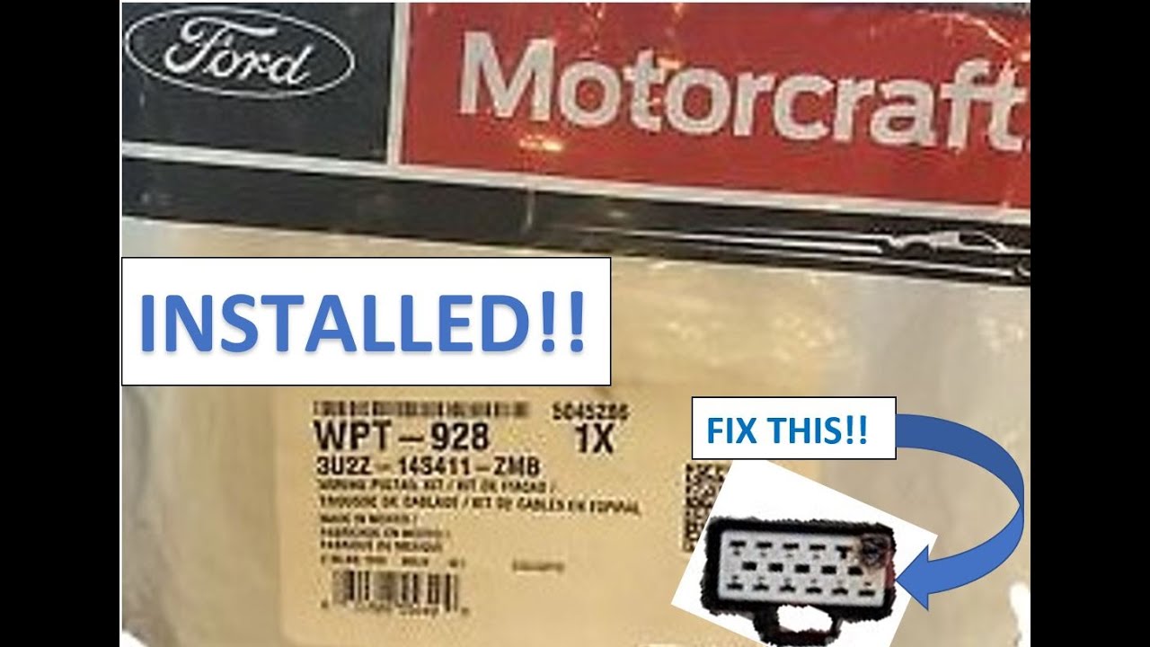 Motorcraft WPT-928 install