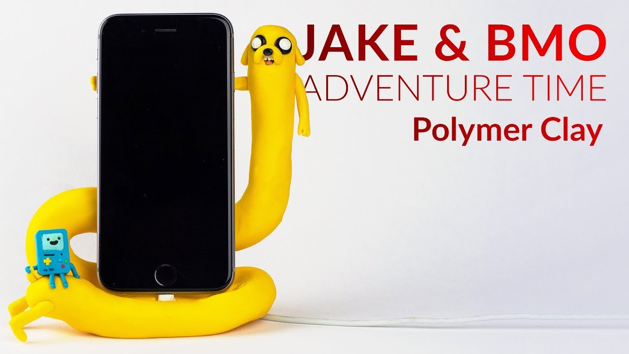 Jake & BMO (Adventure Time) Phone Charging Dock – Polymer Clay Tutorial