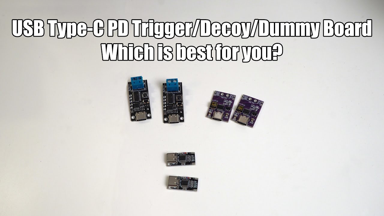 USB Type-C PD Trigger/Dummy/Decoy Boards - Perfect addition to your kit!
