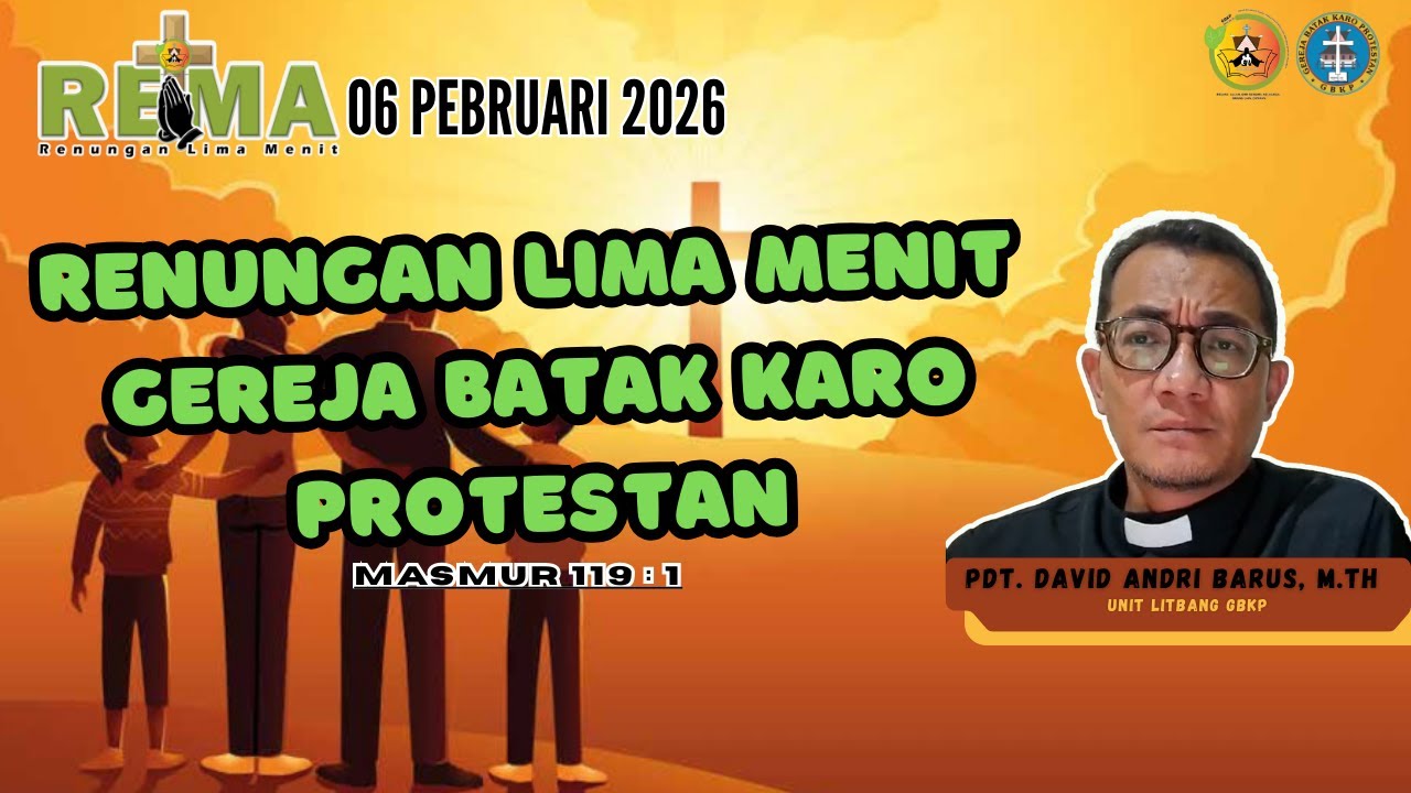 RENUNGAN LIMA MENIT GBKP -  06 PEBRUARI  2026
