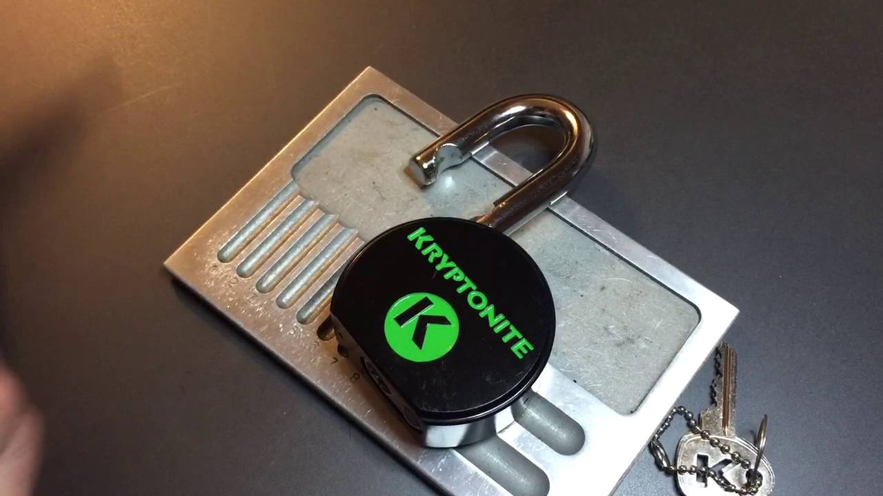 [159] Kryptonite Round Body Steel Padlock Picked and Gutted (Model 851219)