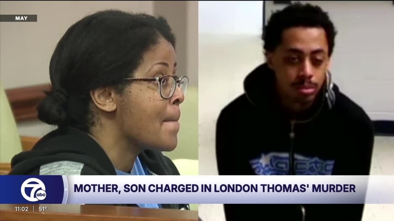 Mother and son charged in 17-year-old London Thomas' murder