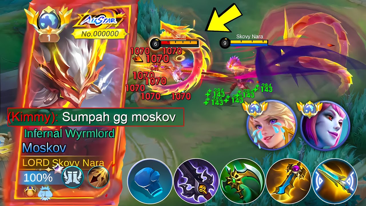 BUILD MOSKOV INI BIKIN HERO META KENA MENTAL!😱GLOBAL MOSKOV DAMAGE BROKEN! ~ MLBB