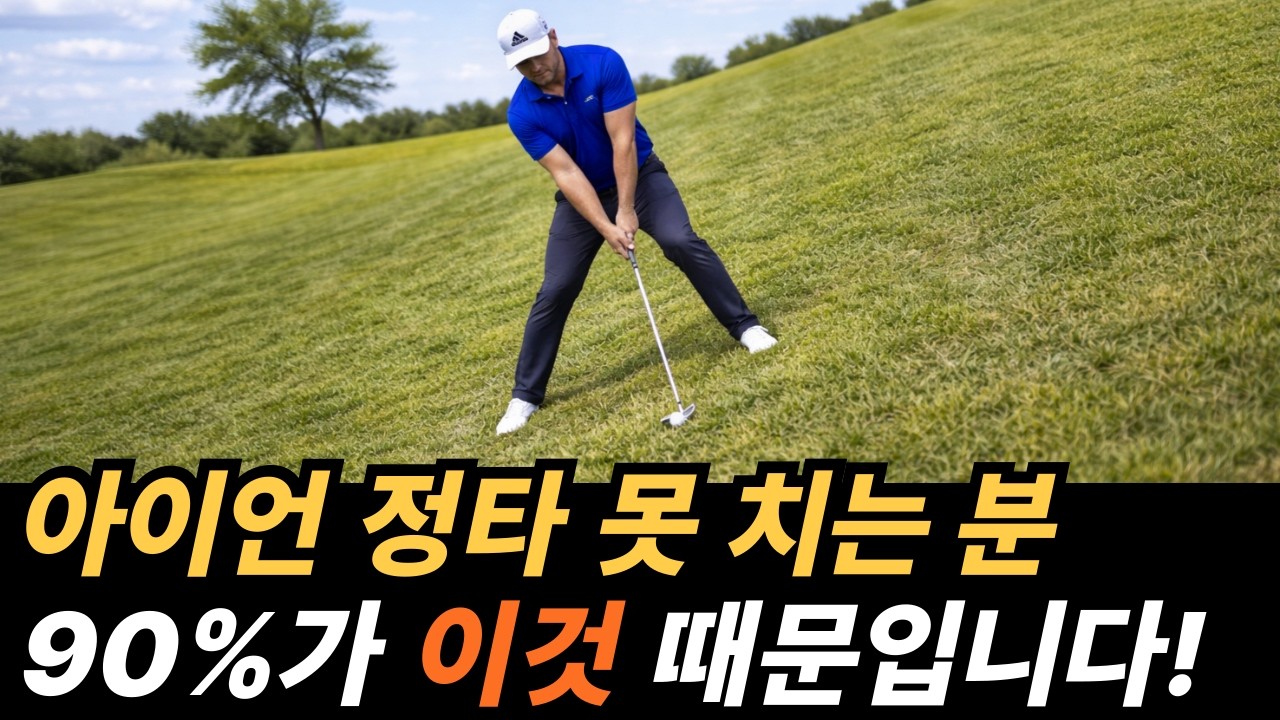 아이언샷 잘 치는 법! 필드에서 10타 줄여주는 경사면에서 아이언 치는 법!