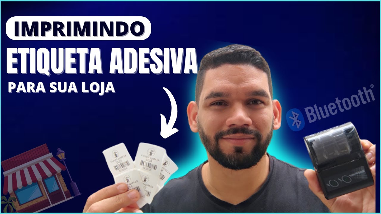 COMO IMPRIMIR ETIQUETA ADESIVA TERMICA│MINI IMPRESSORA BLUETOOTH