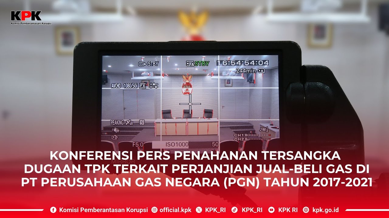 KONPERS PENAHANAN TSK DUGAAN TPK TERKAIT PERJANJIAN JUAL-BELI GAS DI PT PGN TAHUN 2017-2021