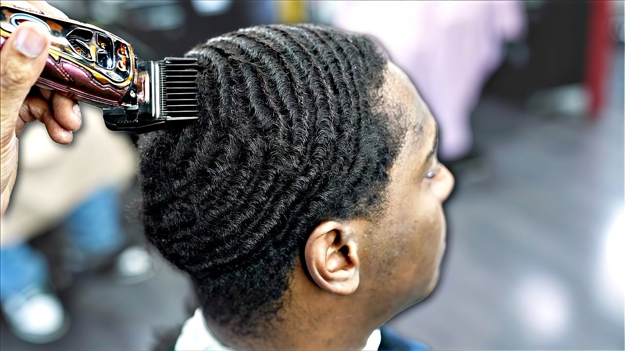 HAIRCUT MANIPULATION TUTORIAL: 360 WAVES LOW TAPER