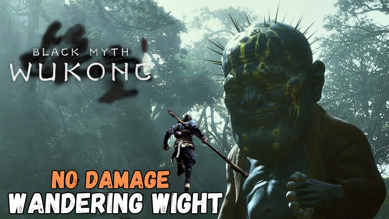Black Myth Wukong -  Wandering Wight Boss Fight Easy Kill Chapter 1