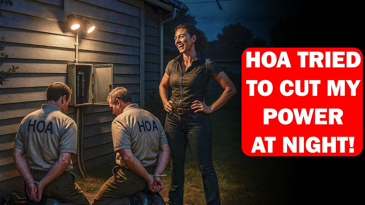 HOA Blackout Team Tried Sabotaging My Power at 2AM—They Didn't Know My Wife Is a Cop!