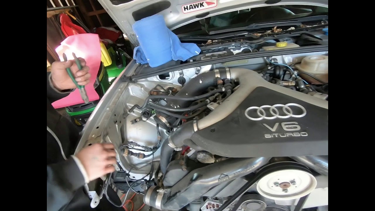 B7 a4 2.7t stage3 srm rs6 swapped engine removal (Part1)