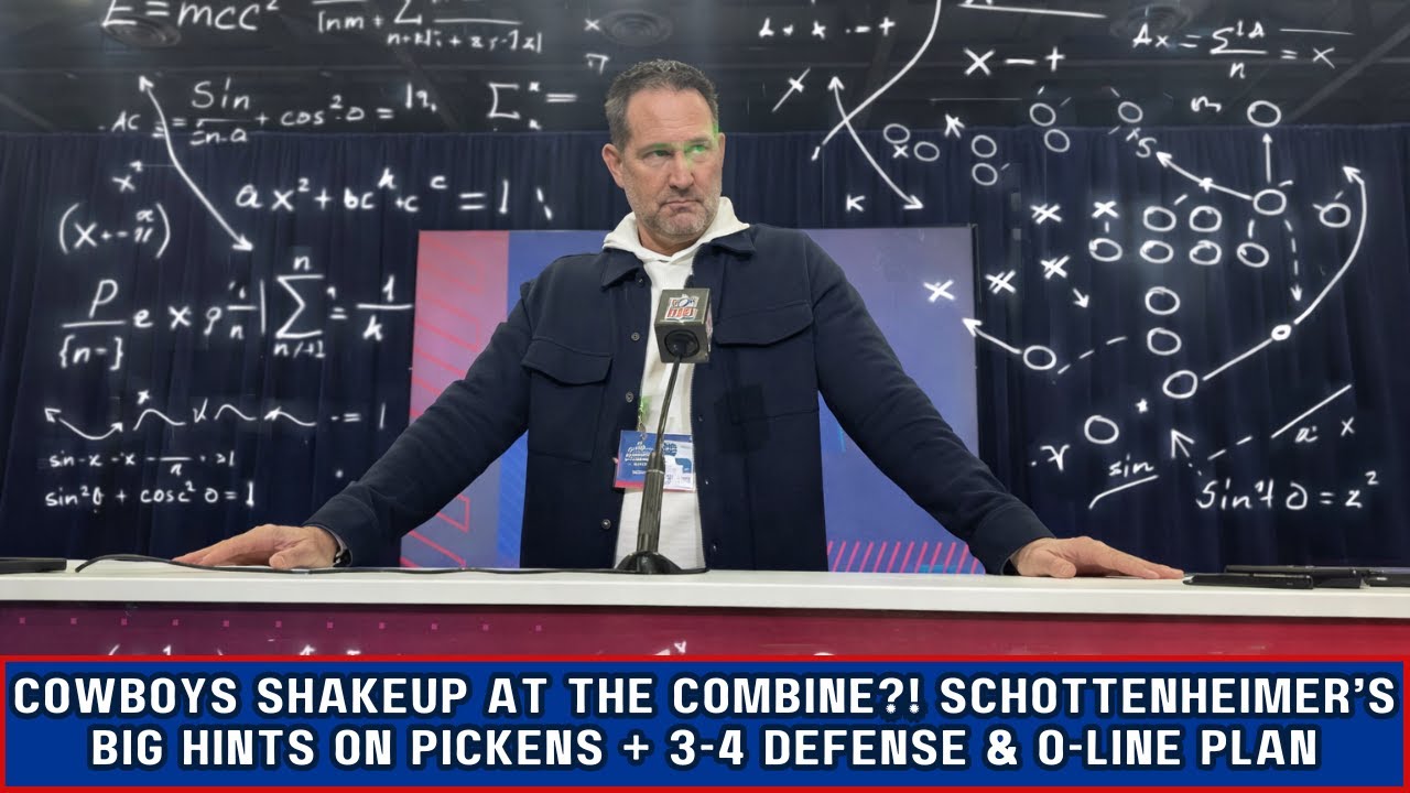 Cowboys Shakeup at the Combine?! Schottenheimer’s Big Hints on Pickens + 3-4 Defense & O-Line Plan