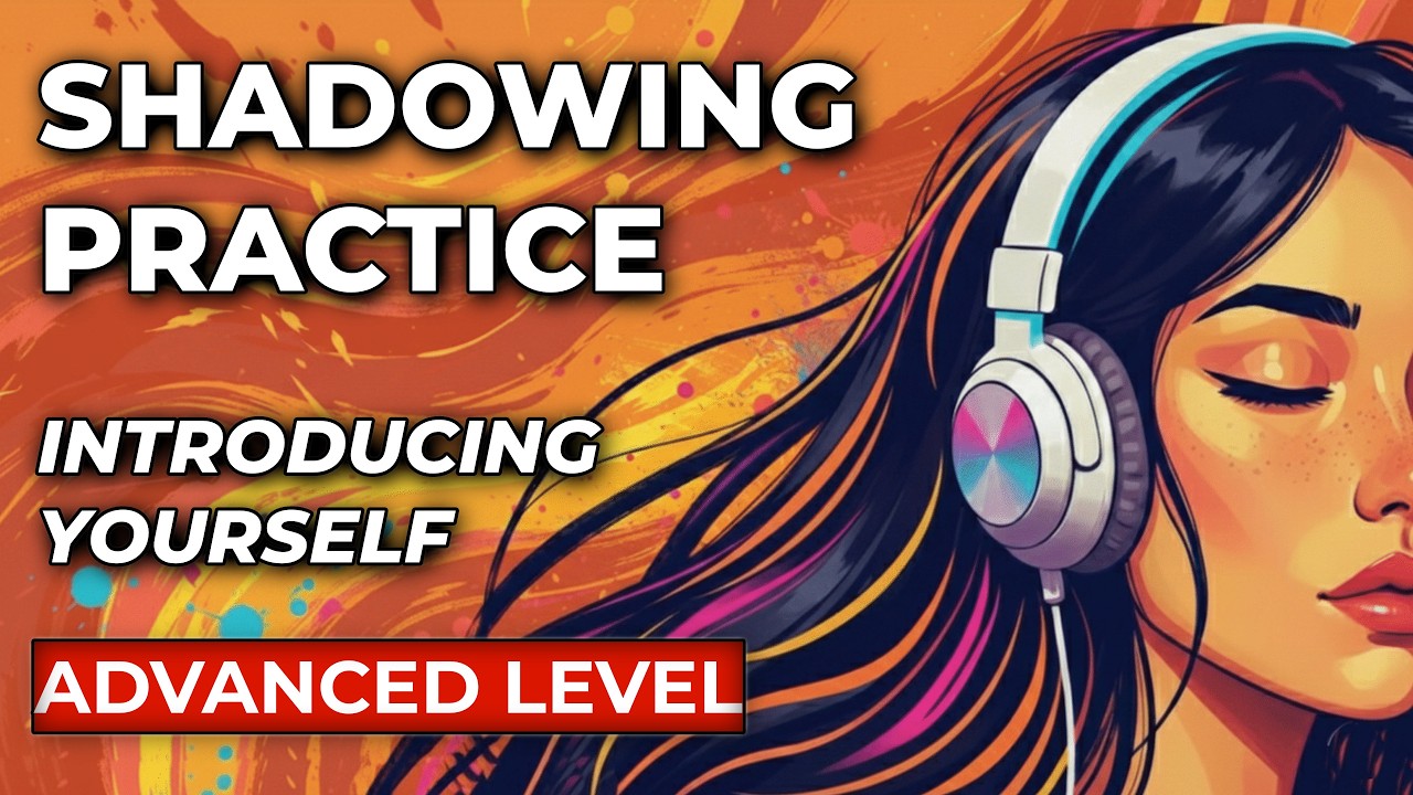 🇺🇸 Shadowing Practice | Introducing yourself to a stranger | Advanced Level | American Accent