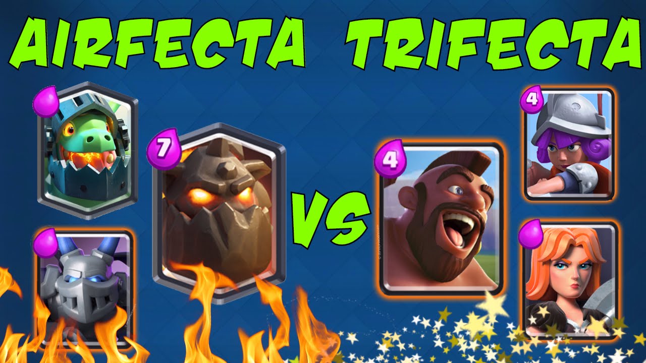 Clash Royale: MAX AIRFECTA vs MAX TRIFECTA [Tutor vs Ash]