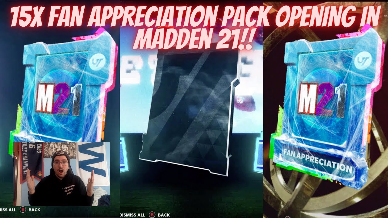 15X FAN APPRECIATION PACK OPENING IN MADDEN 21!!  FAN APPRECIATION REFRESH AND SOME FIRE PULLS!!