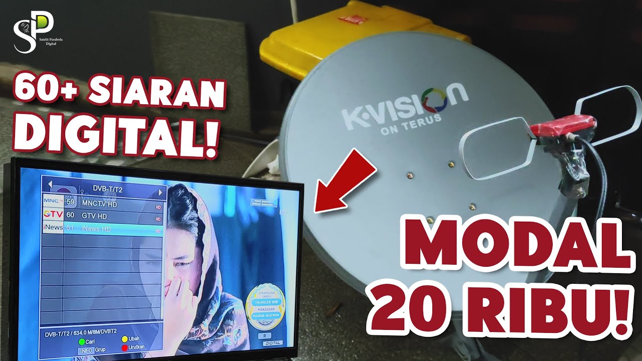 Merubah Parabola Mini Bekas Menjadi Antena TV Digital | Cuma Modal 20 Ribu Bisa Dapet Lebih Banyak