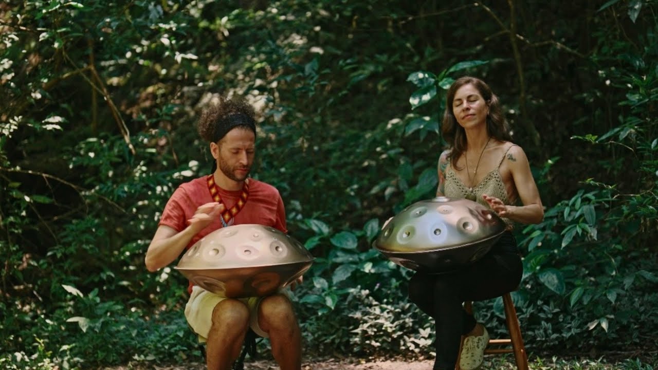 Passos no Ar | 1hr Uplifting Handpan Music | Grace Harteming & Marcus Simon