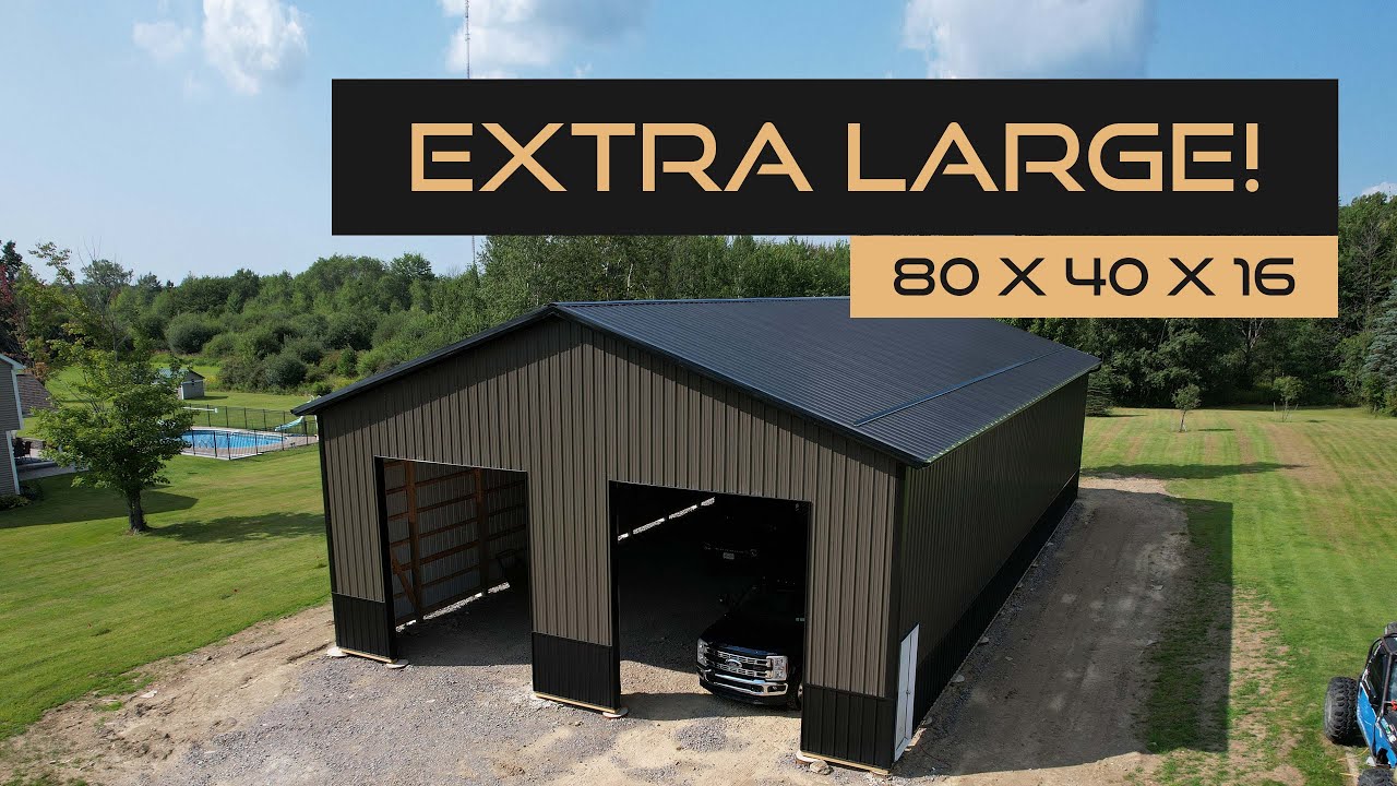 80X40 Pole Barn Overview (Extra Large!) | Holland, NY