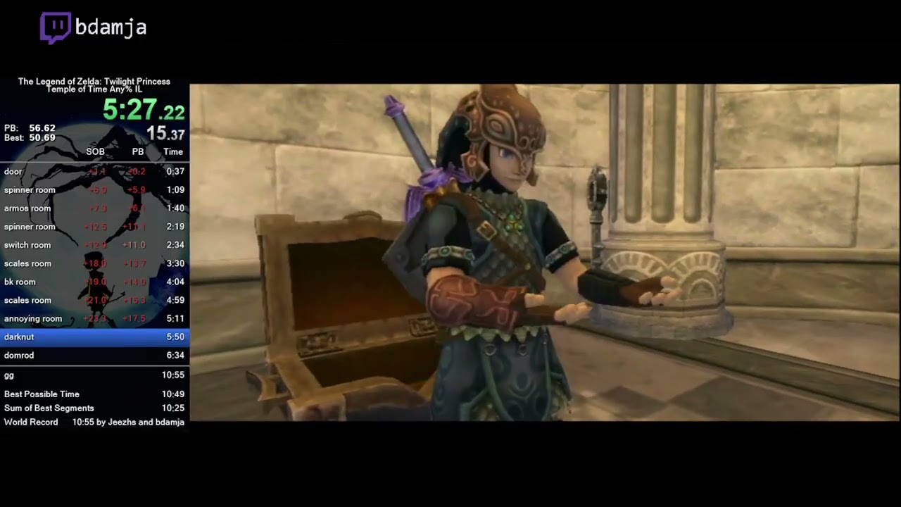 Temple of Time Any% IL in 10:45 (world record)