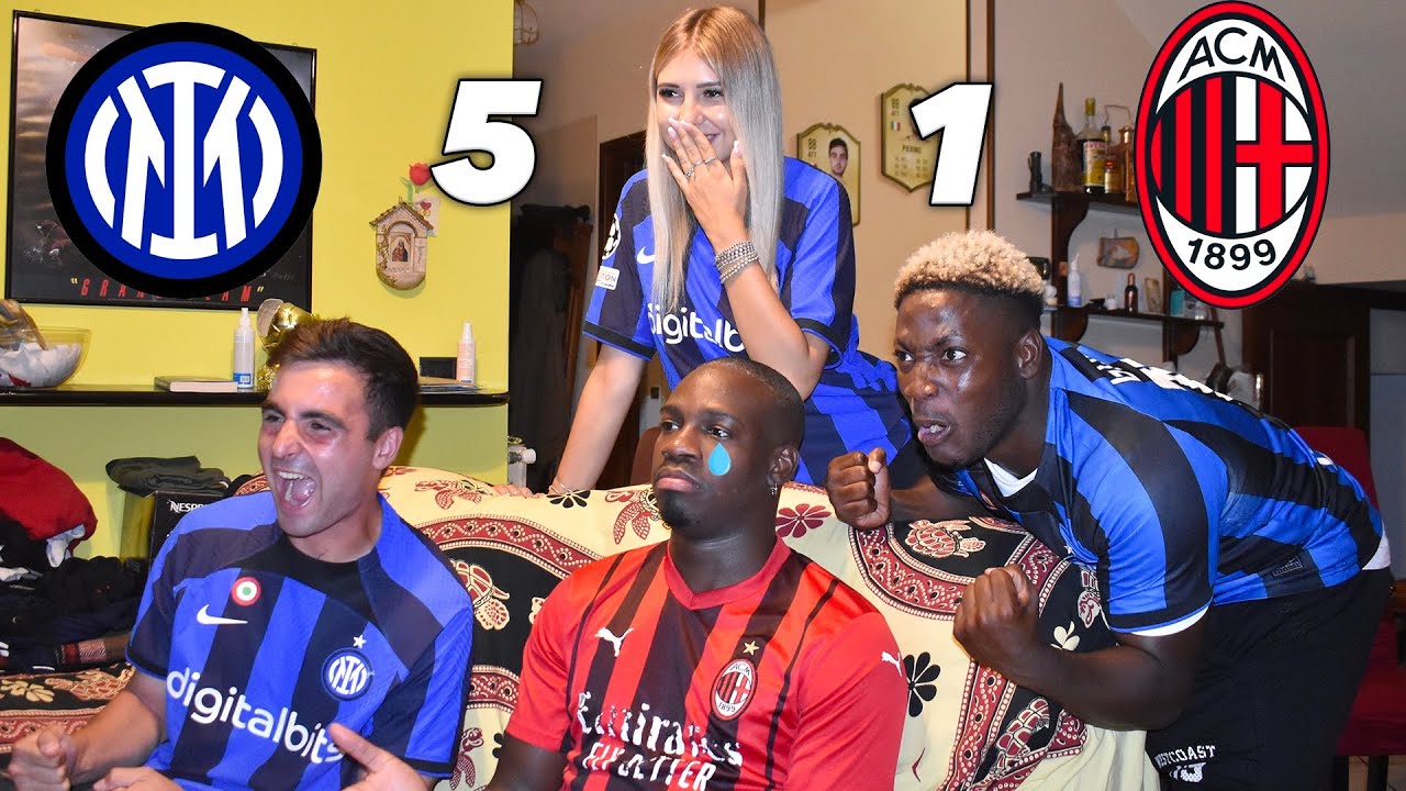 ASFALTATI! INTER 5-1 MILAN LIVE REACTION